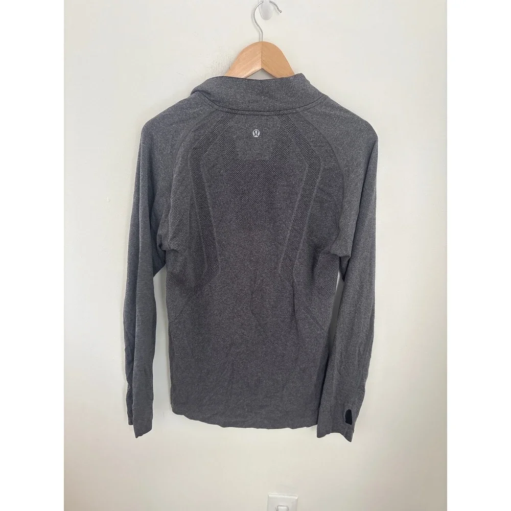 Lululemon Metal Vent Tech 1/2 Zip 2.0 Pullover‎ Grey Mens Size Small Long Sleeve